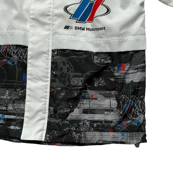 PUMA Men's BMW Motorsport Woven Hooded Jacket White - Picture 6 of 12